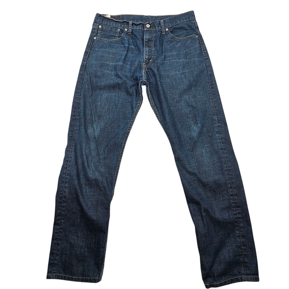 Levis 508 Regular Taper Fit Jeans‎ Mens 36x32 Dark Wash Blue Denim 100% Cotton